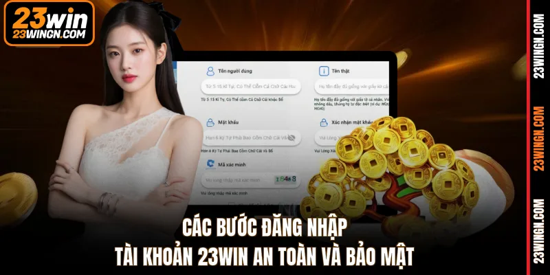 Các bước đăng nhập tài khoản 23WIN an toàn và bảo mật